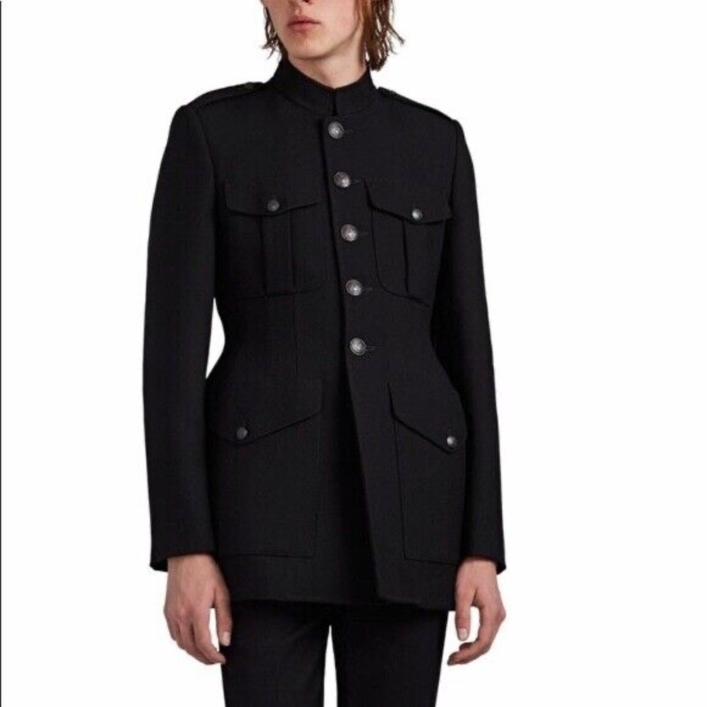 Rare Balenciaga Hourglass Military Coat